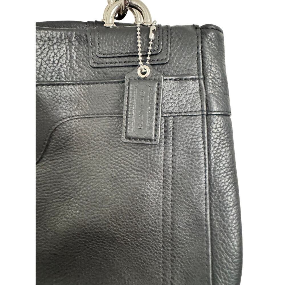 COACH Penelope Black Luxurious Leather Tote - Picture 4 of 11
